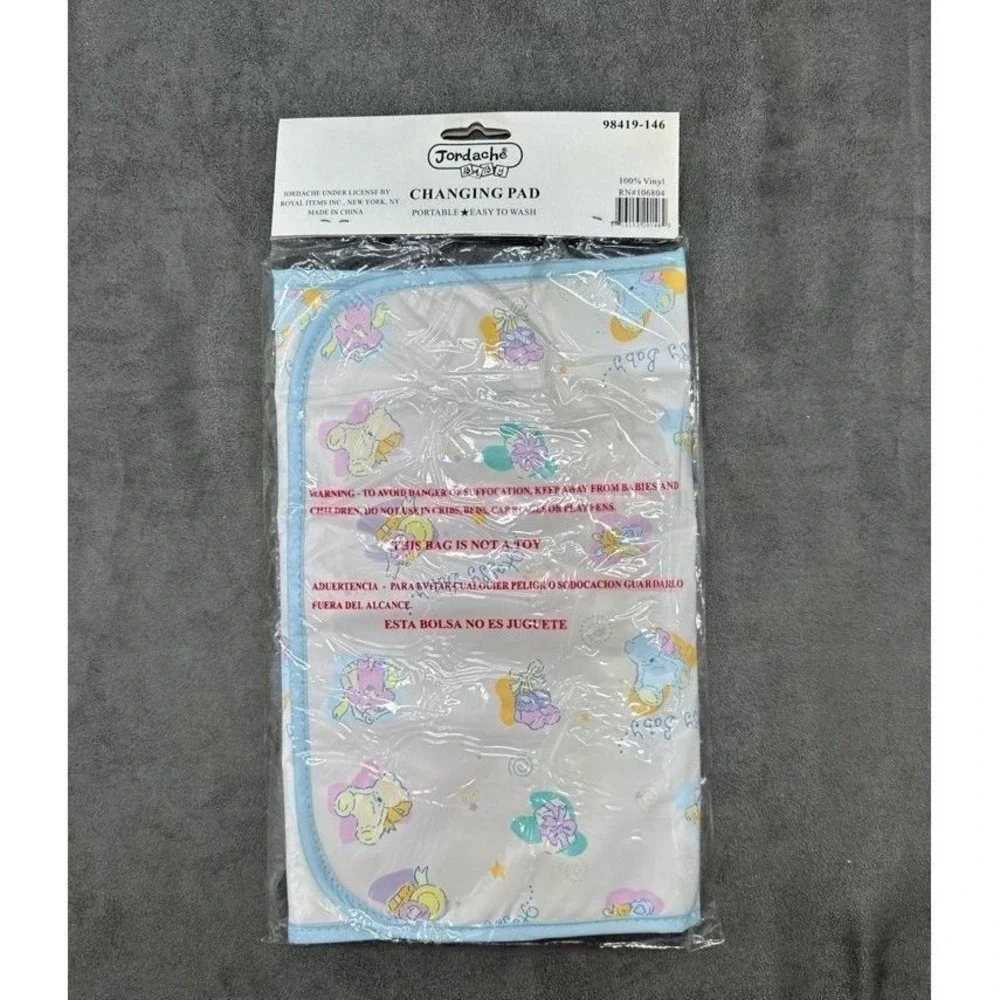 Vintage Jordache Vinyl Pastel Baby Changing Pad